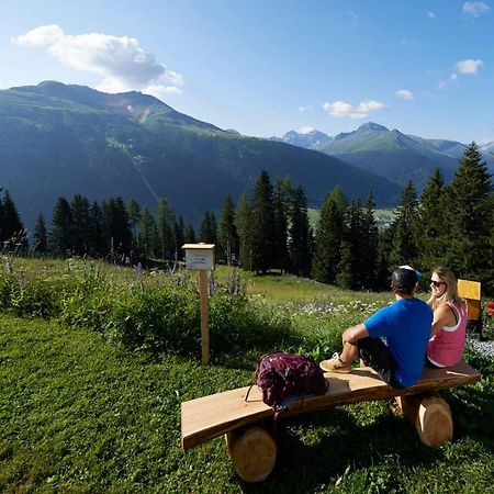 2-Zimmer Ferienwohnung Bünda Davos Exterior foto