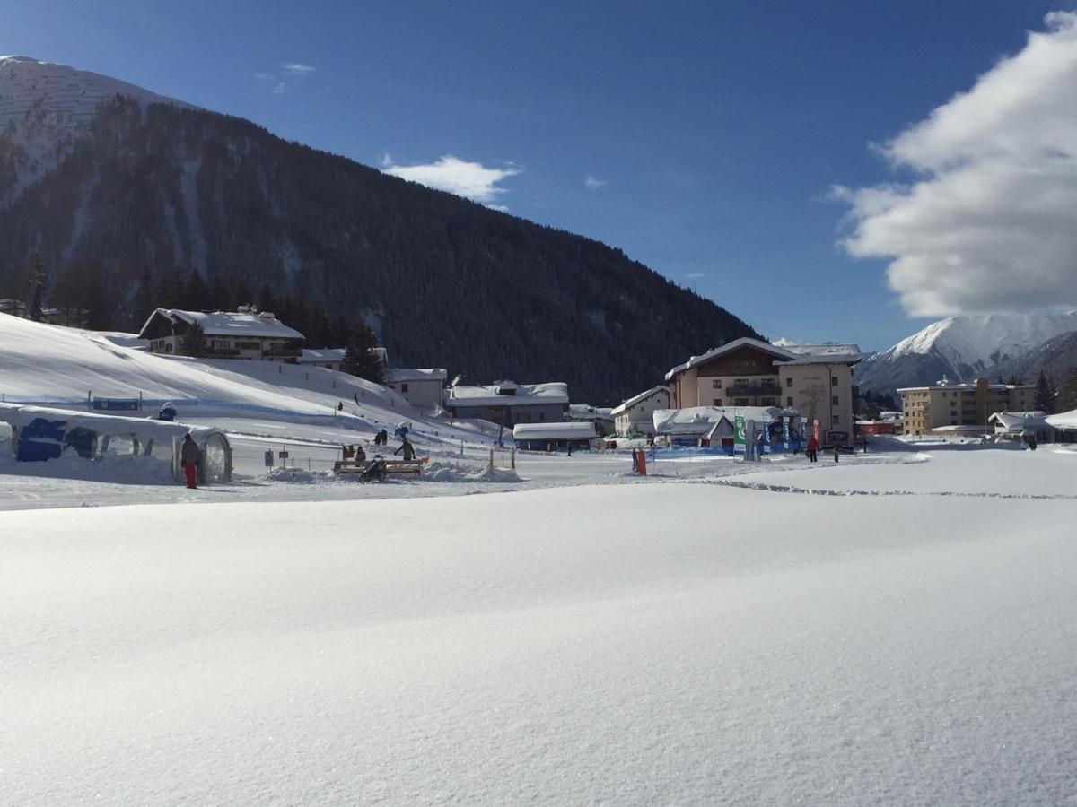 2-Zimmer Ferienwohnung Bünda Davos Exterior foto